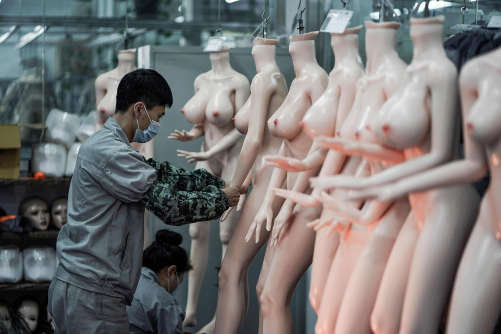 silicone sex dolls in factory