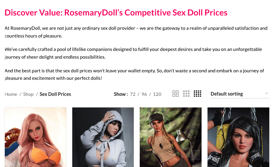 Pricing Sex Dolls Rosemary